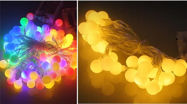 2 м Светодиодные Портативные сказочные гирлянды Снежинка/звезда/маленький шар