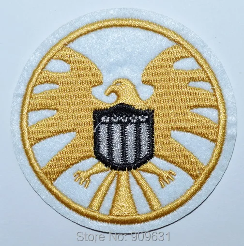 

New ! Gloden US Eagle Embroidery Iron On Applique Patch