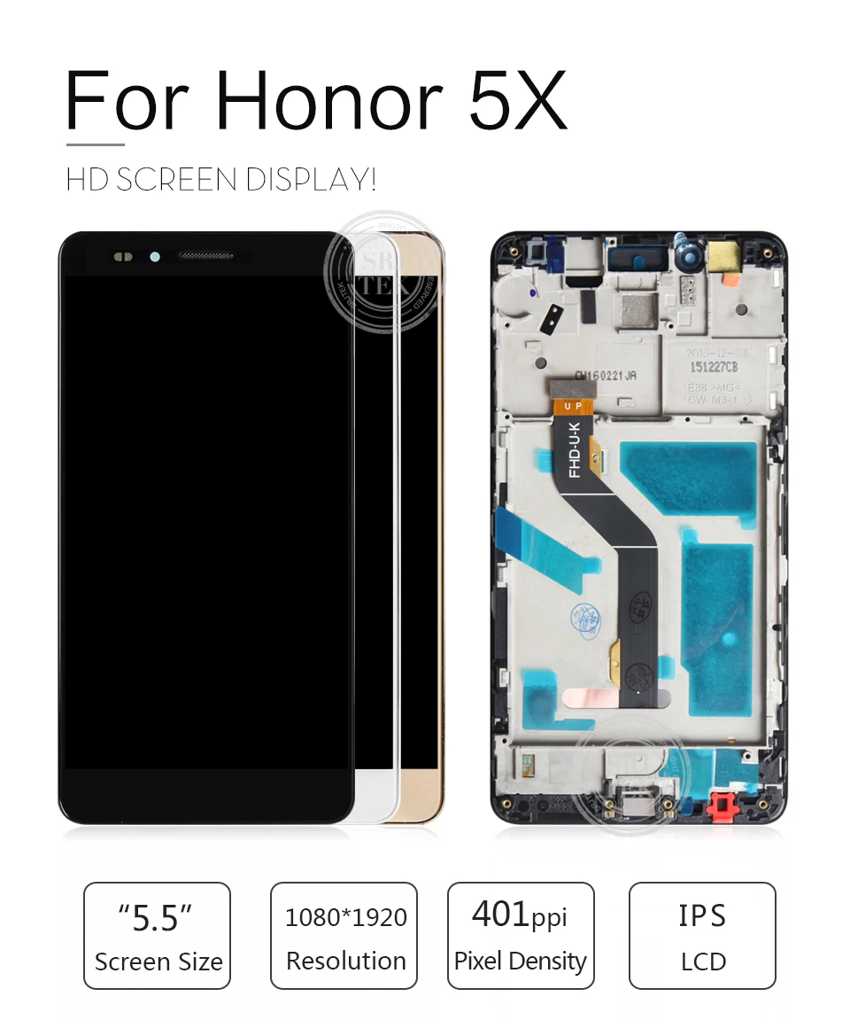 2 ГБ версия 5," FHD дисплей для HUAWEI GR5 ЖК-дисплей экран для HUAWEI Honor 5X ЖК сенсорный экран дигитайзер Запасные части