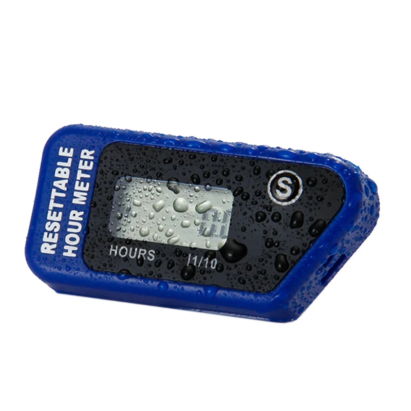 

Waterproof Digital Resettable Inductive Hour Meter For any gasoline Engine Generators Motors pit bike dirt bike tractors atv