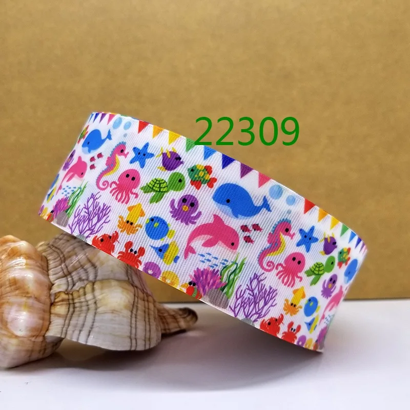 Бесплатная доставка 50 ярдов лиса лента напечатанная grosgrain 22315|Ленты для шитья| |