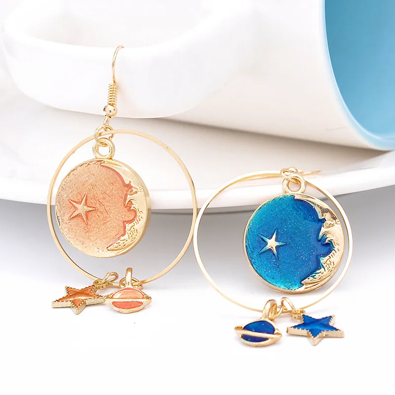 1 пара из цинкового сплава серьги со звездами с джокером | Украшения и аксессуары