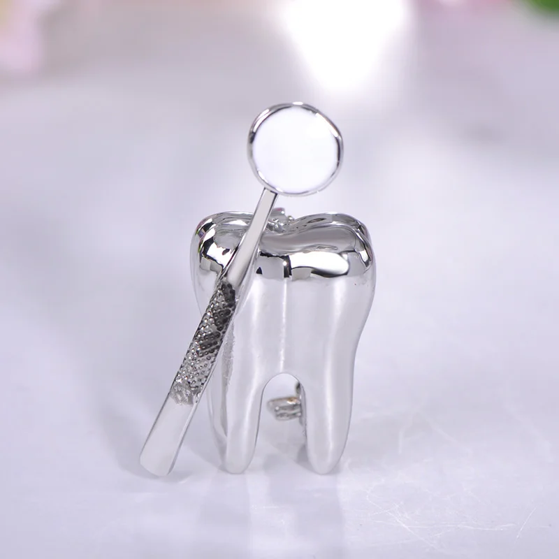 Женская/Детская Брошь зуб Blucome брошь из сплава с реалистичной эмалью свитер