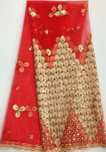 Новое поступление 2019 Африканское кружево Бесплатная доставка! Сетчатое высокое