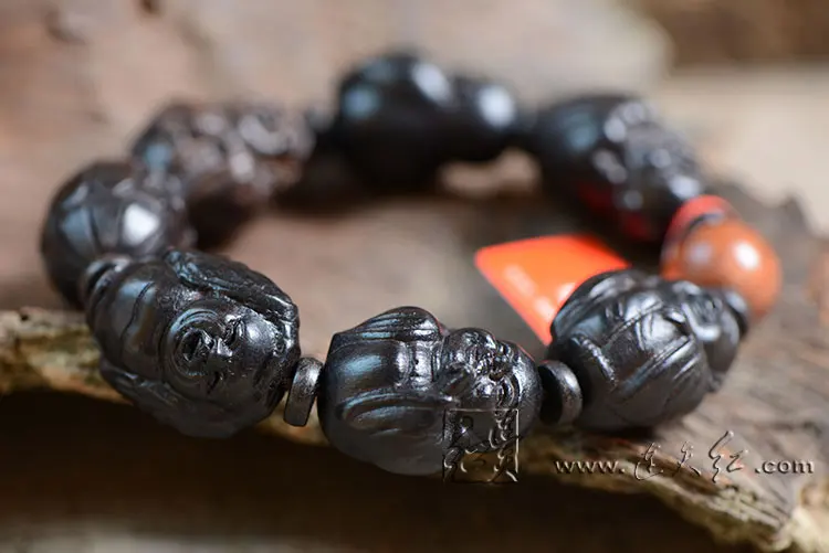 Новые модные мужские браслеты Розария из эбенового дерева с красным сандаловым