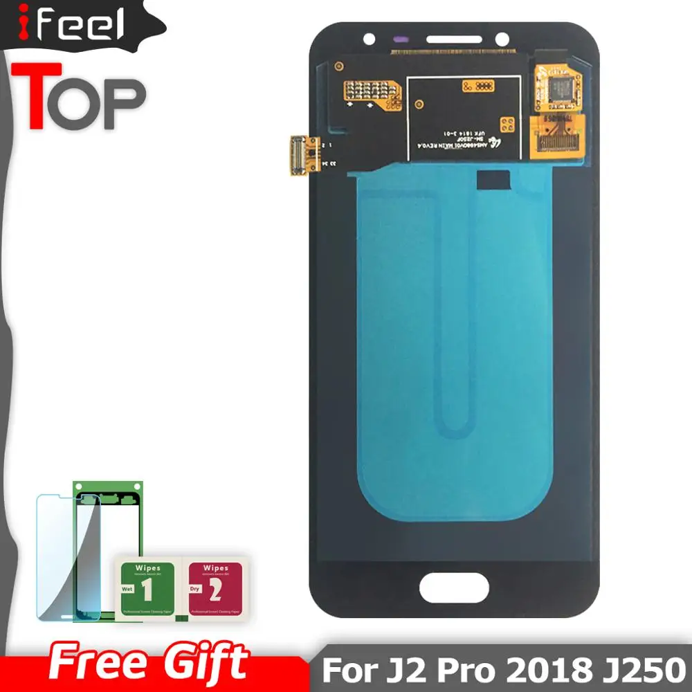 Super Amoled для Samsung Galaxy J2 pro 2018 J250 J250F ЖК дисплей с сенсорным экраном дигитайзер в сборе