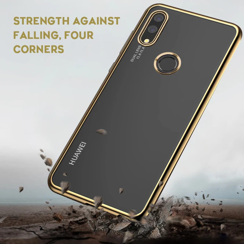 Покрытие HD Мягкий ТПУ чехол для Huawei P Smart Plus Y9 2019 Прозрачный телефона P9 P8 Lite 2017 2016