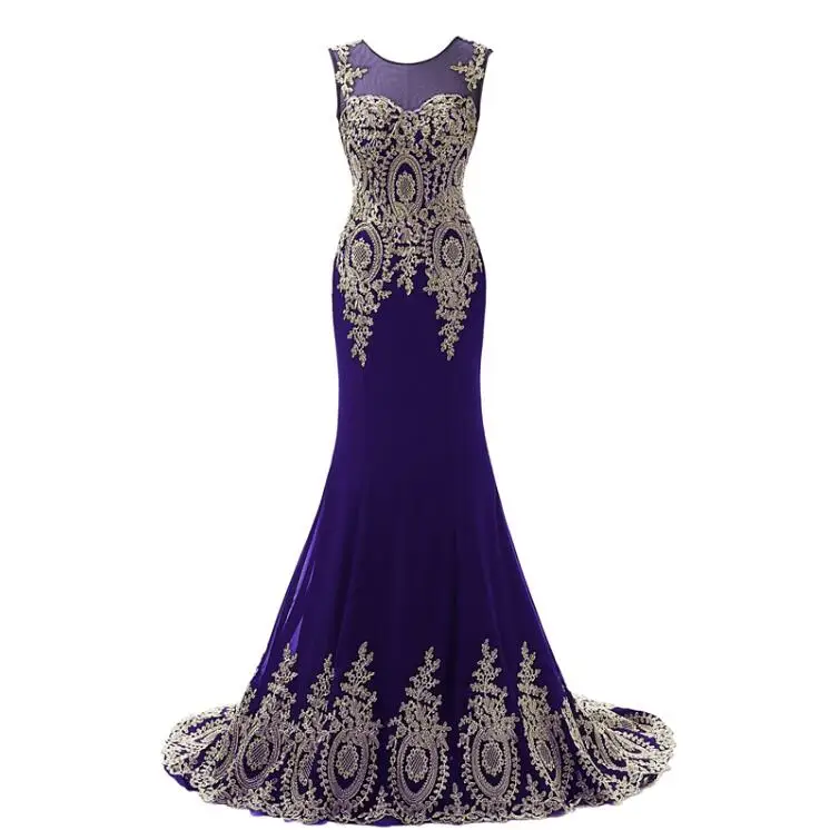 Robe De Soiree Длинные Бордовые красные платья для выпускного вечера с золотой аппликацией вечерние платья турецкие платья Galajurken XU039 - Цвет: Фиолетовый