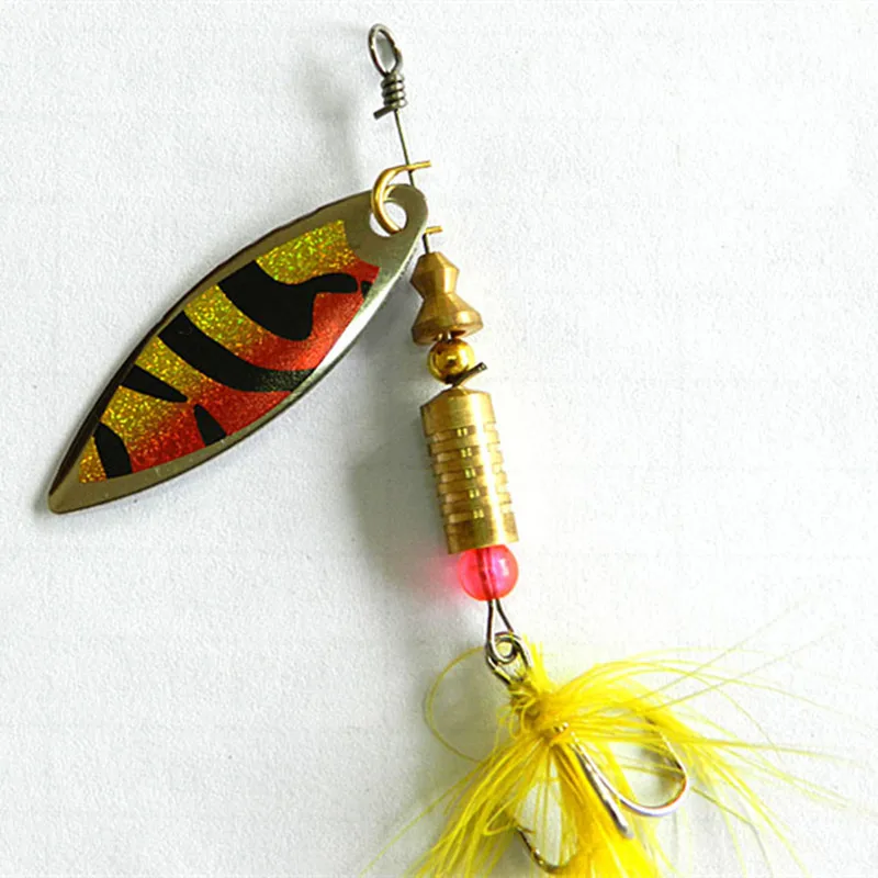 Пернатый металлической ложкой Spinner Рыбалка искусственные приманки джиг блесну