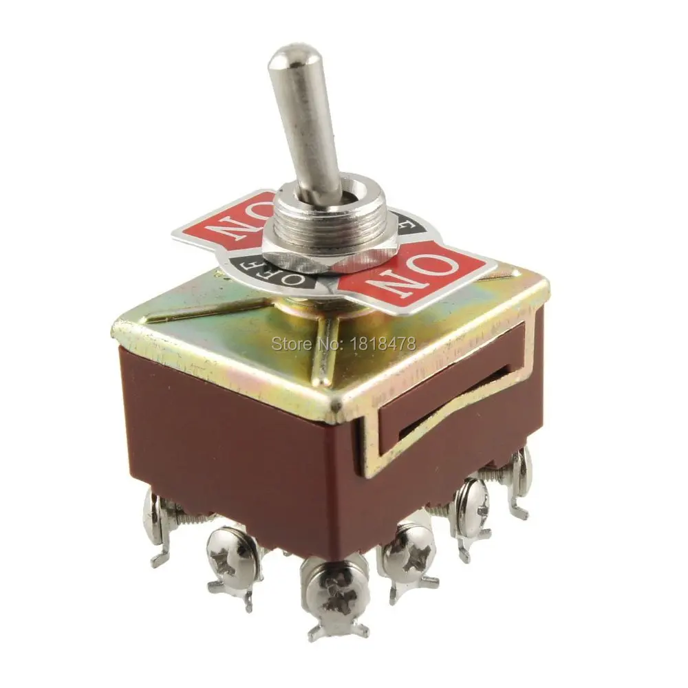 

AC 15A/250V 10A/380V Винтовые клеммы ВКЛ./ВЫКЛ./вкл. 4PDT переключатель