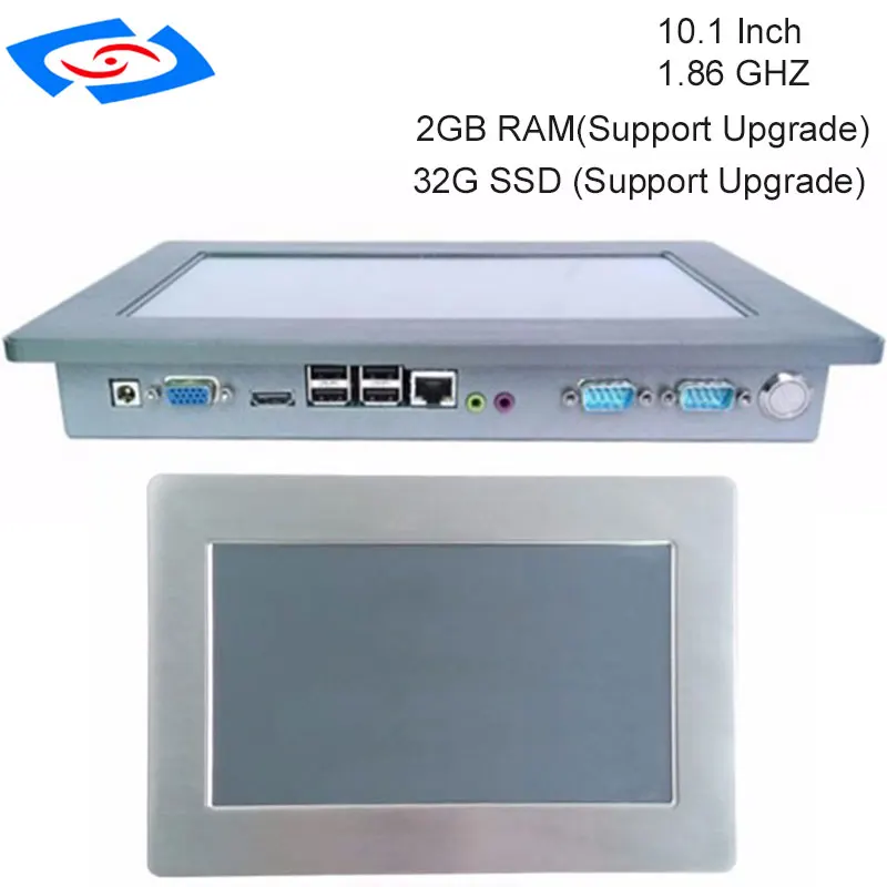 100% Well Tested 10.1 Inch fanless Touch Screen Industrial Panel PC With 1xSIM 2xMini PCIE Optional WIFI&3G Module