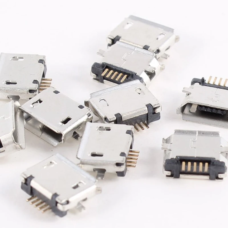 10 шт. Кабель с разъемом микро-usb типа B Женский 180 Класс 5-контактный разъем