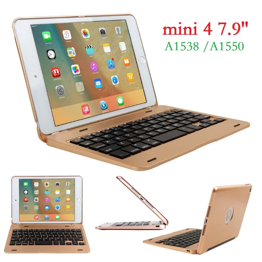 ABS Чехол для iPad mini 4 с крышкой клавиатуры A1538 A1550 USB Bluetooth беспроводной для iPad mini 4 крышка клавиатуры 7,9''
