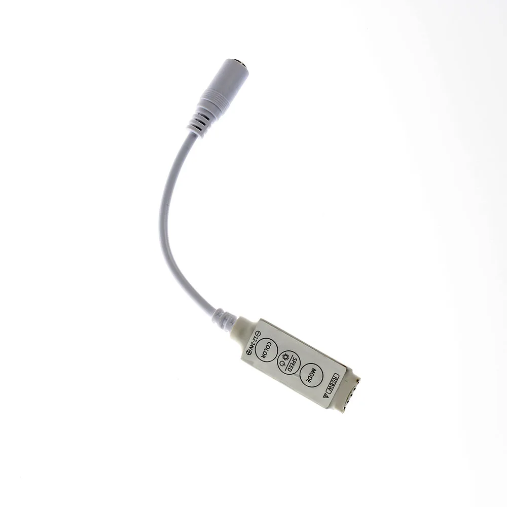 DC12V 3 клавиши мини rgbw led контроллер Диммер с DC гнездовой вилкой для RGBW/RGBWW