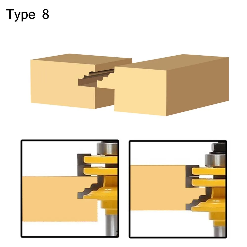 Новинка 8 мм Круглый хвостовик Фрезерный резак Т-образный паз Полукруглый