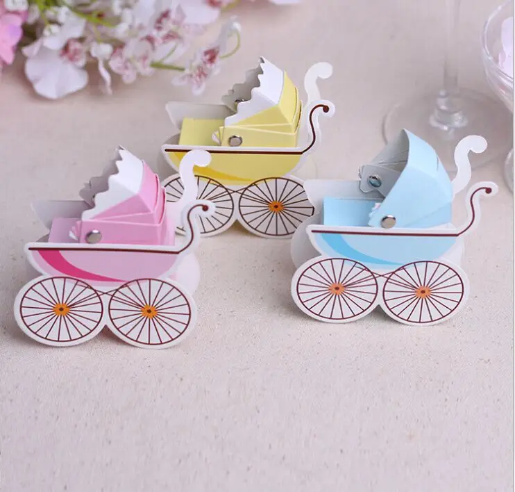 Горячая Распродажа 300 шт./лот коробки для коляски конфет Детские Чехлы в форме