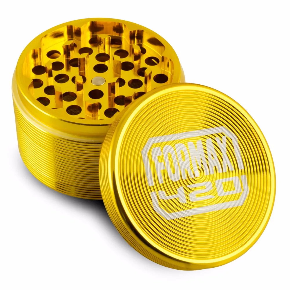 Formax420 62 мм пульсация CNC Золотая табачная мельница 4 шт. с пыльцеуловителем и