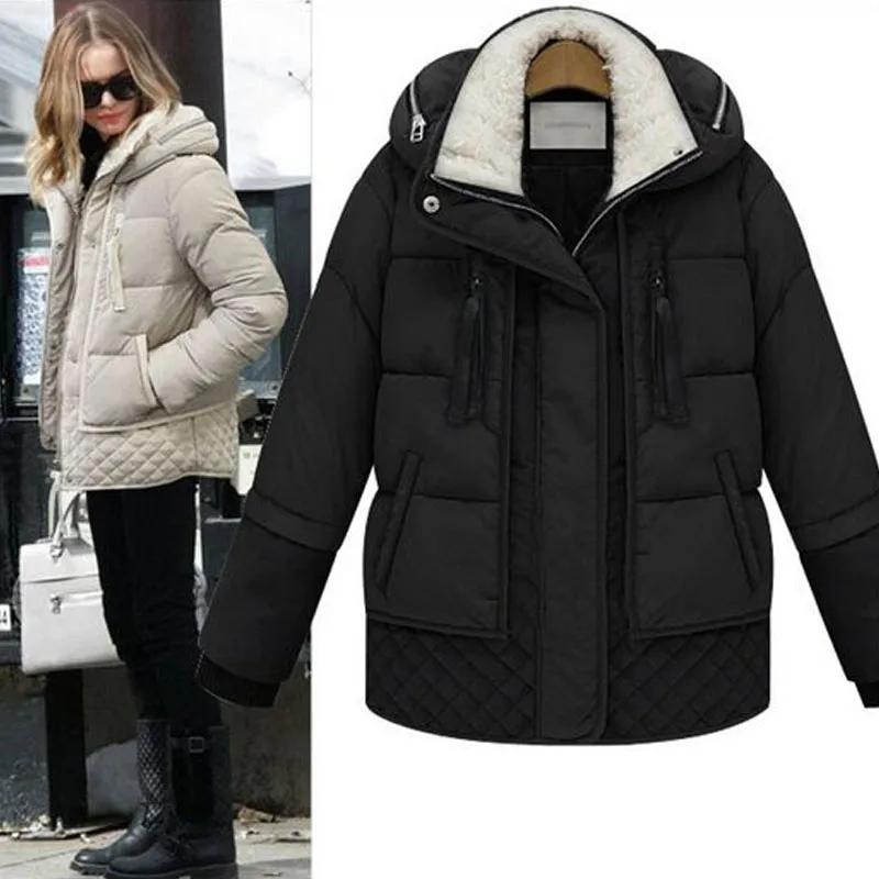 Зимняя куртка женская теплая белая с капюшоном | Женская одежда