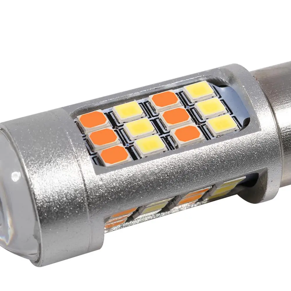 HYZHAUTO 2 шт. 1157 T20 светодиодный ные автомобисветильник ры s P27/7W P21/5W W21/5W двухцветные