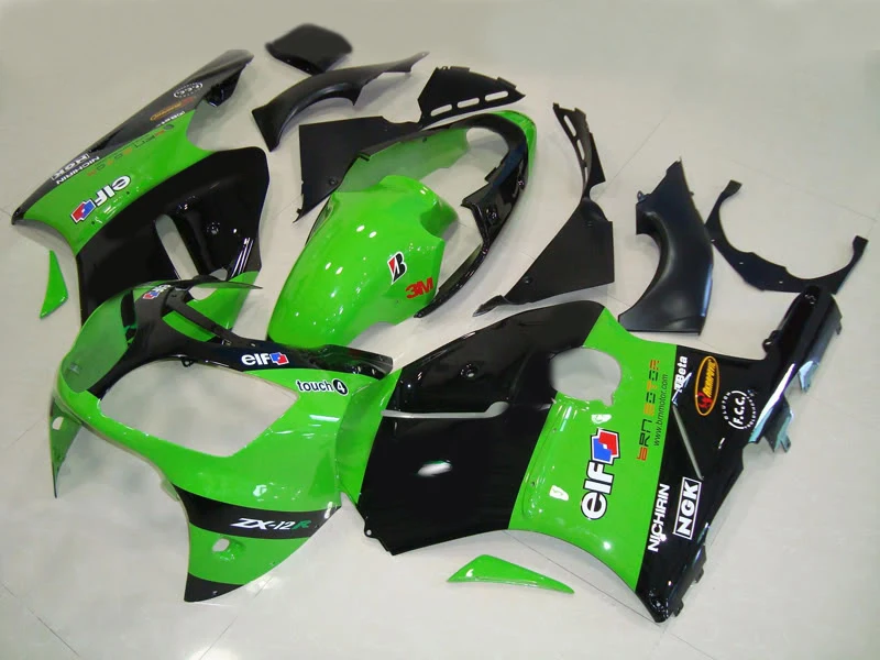 Полный бак крышка литьевая форма обтекатель комплект для KAWASAKI Ninja ZX12R 00 01 ZX 12R 2000 2001