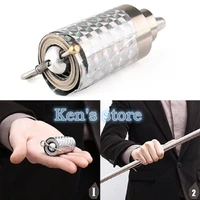 free shipping appearing cane metal silver magic stick wand magic tricks close up illusion silk to wand magic props kid best gift