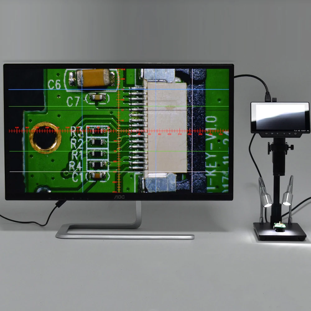 Цифровой микроскоп с Wi Fi беспроводной промышленный дистанционным управлением