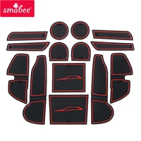 smabee anti slip gate slot mats for subaru impreza 2018 2019 interior accessories door pad car cup holders non slip mat sticker