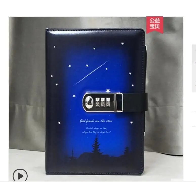 6 выберите дневник блокнот с блокировкой паролем креативный канцелярский ручной