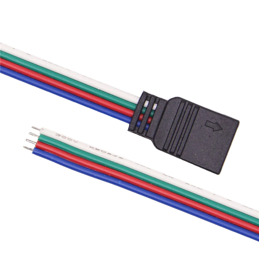 4pin RGB светодиодные ленты Разъем для SMD 2835 3528 5050 5 шт./партия | Обустройство дома