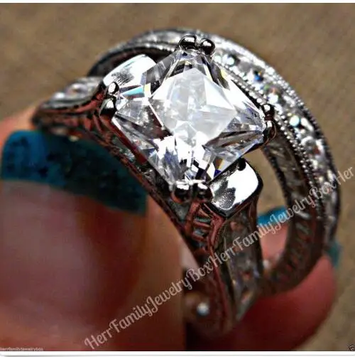 Классические кольца на палец с золотым наполнителем 14 kt 2 в 1 кристаллами 6*6 мм для