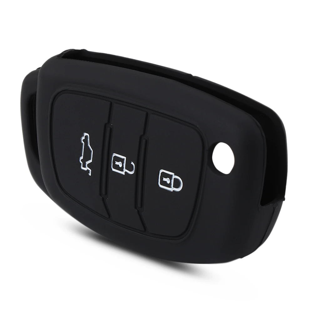 Автомобильный силиконовый чехол книжка для Hyundai Tucson i10 i20 IX25 IX35 IX45 Elantra Accent|key case for