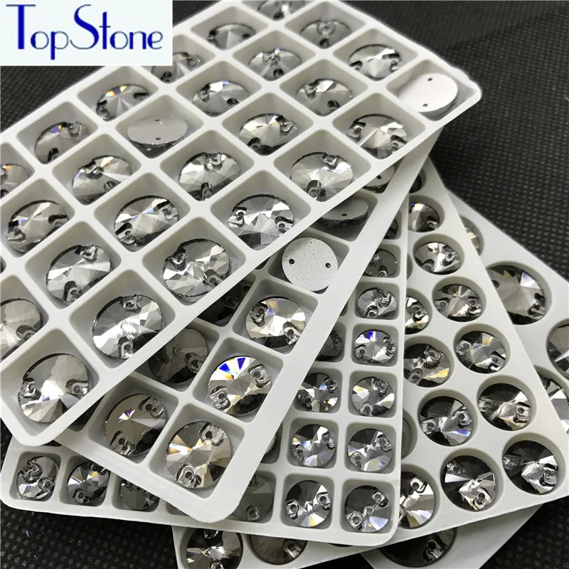 #3200 Rivoli Black Diamond Sew on Crystal Stones Glass Rhinestones Sewing Cristal For Clothes | Дом и сад