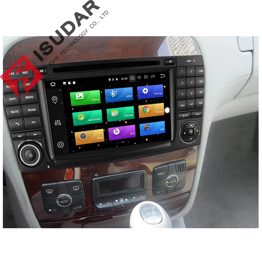 Isudar Автомагнитола 2 Din с 7 Дюймовым Экраном на Android 8.0 Для Автомобилей