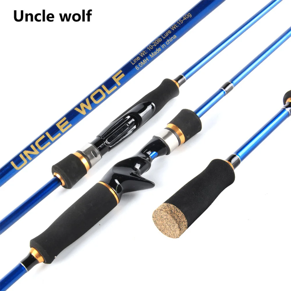 Спиннинг Канне литья MH Baitcasting удилище стержень зима Рыбалка Vara де pescar carbono 1.8/2.1/2.4 м