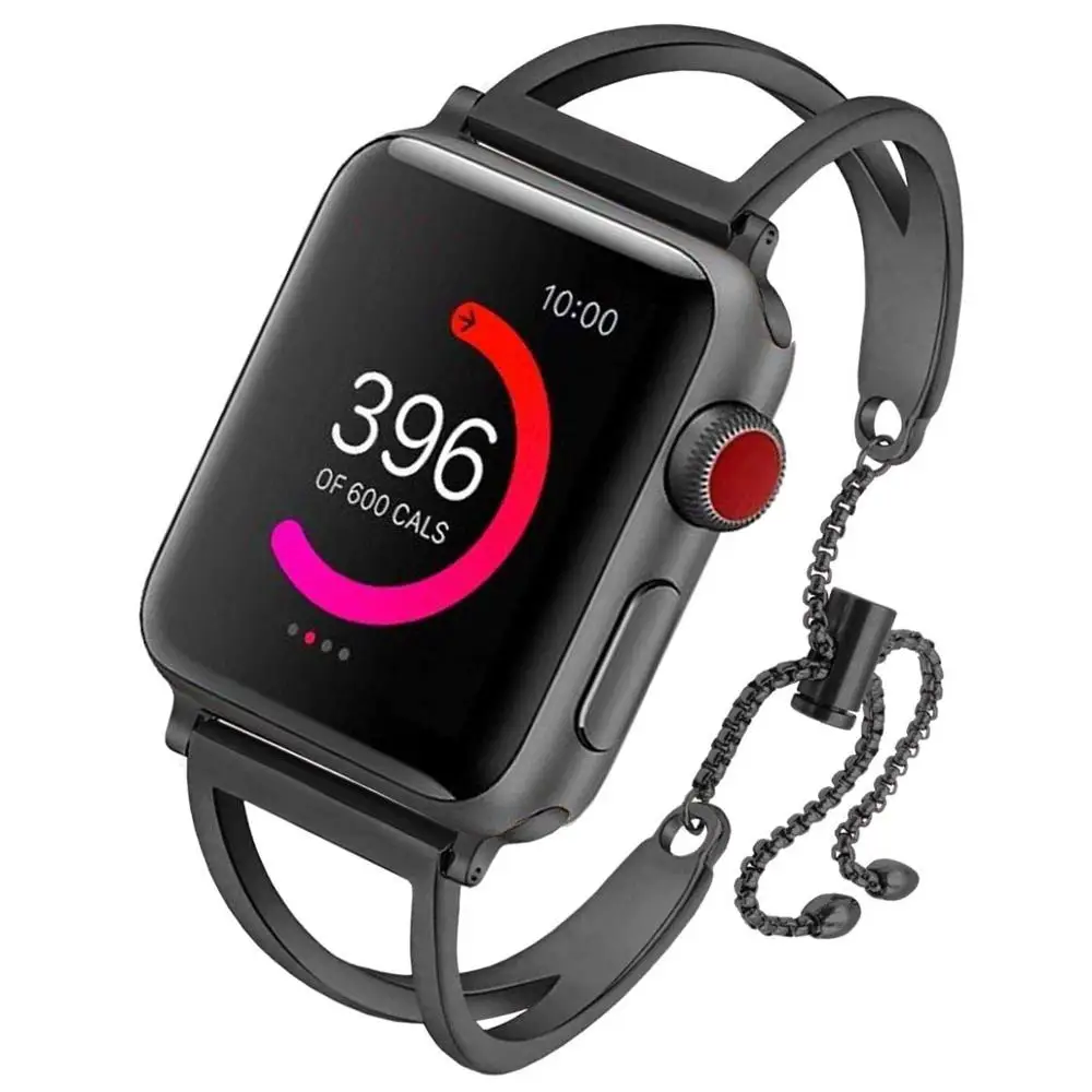 Металлический ремешок с пряжкой из нержавеющей стали для Apple Watch band 38 мм 42 40 44 iwatch