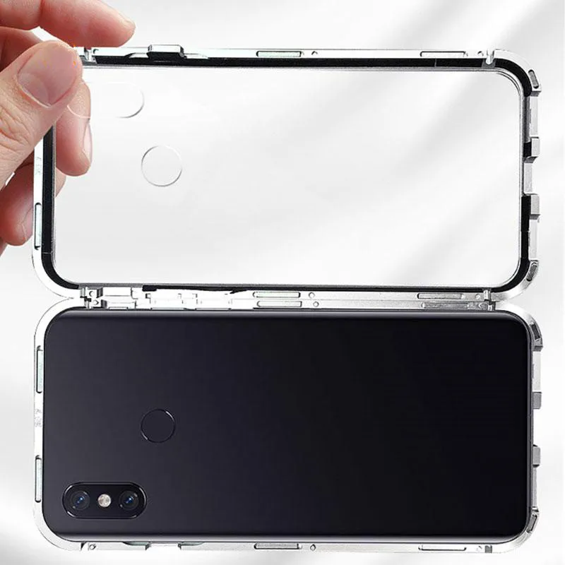 Магнитная Адсорбция для OPPO R15 R17 Pro R11 Plus R11S чехол из закаленного стекла с