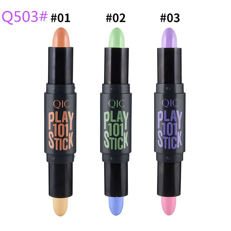 6 Colors Dual Ended Corrector Contour Stick Facial Highlighter Concealer Pen 3D Face Makeup Cosmetic | Красота и здоровье