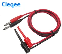 2018 cleqee p1039 1set 4mm banana plug to test hook clip test lead kit cable mayitr imax b6 for multimeter electronic test tools