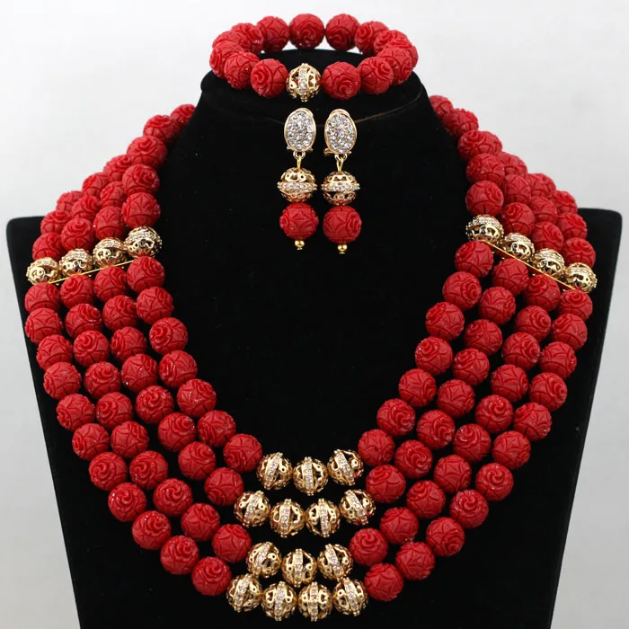 Бесплатная доставка! Белый Нигерийский Африканский Свадебный комплект