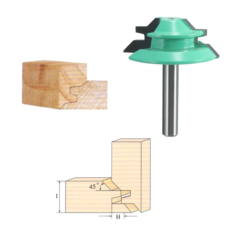 Лучшая Акция 1 шт. 45 градусов блокировочный торцевой фреза 1-1/2 &quotДиаметр 1/4&quot