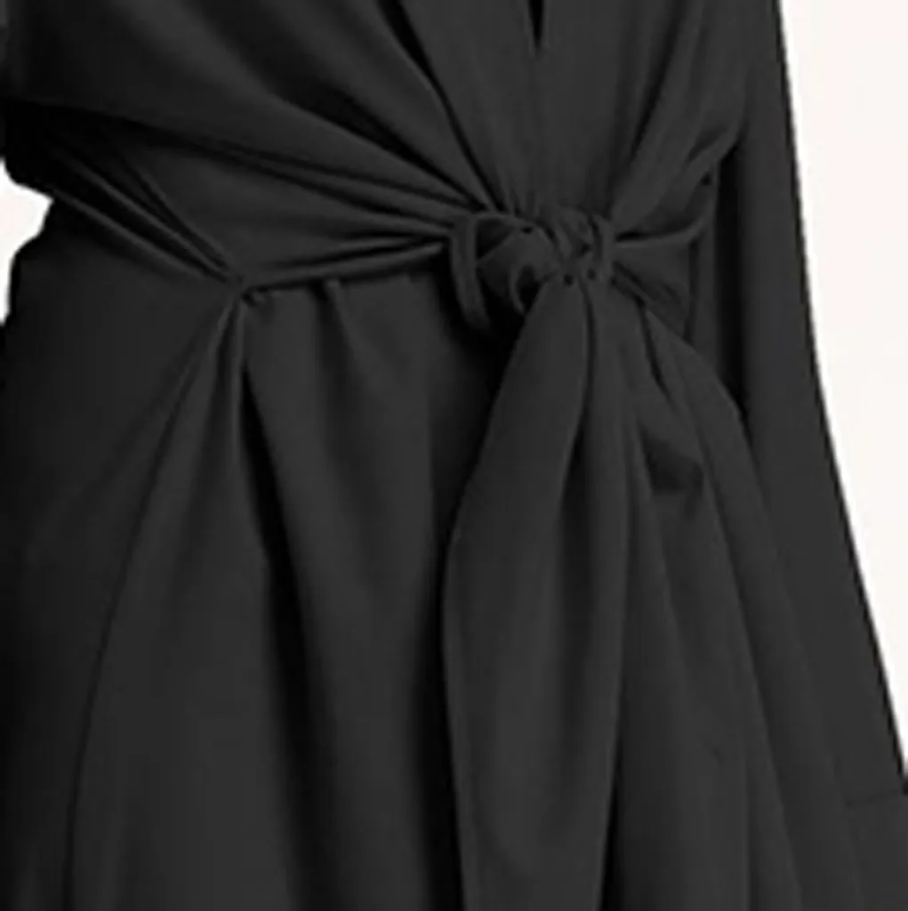 

Muslim solid Long Maxi Hijab Arabic Dress Dubai Abaya Robe Gowns Kimono Jubah Ramadan Arab Islamic Clothing Kaftan Yukata 4.15