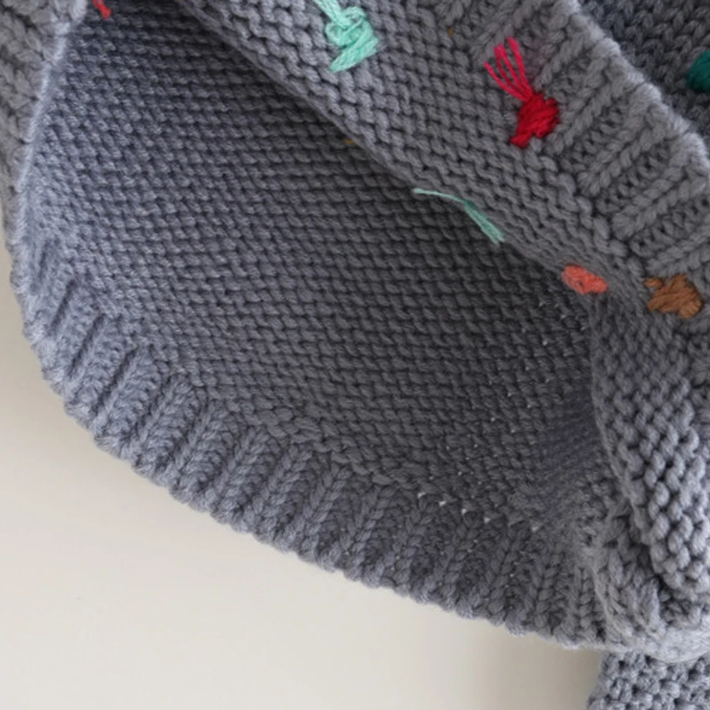 

BEKE MATA Girl Sweaters For Kids Autumn 2017 Casual Knitted Toddler Girl Sweater Warm Color Clouds Pattern Children's Clothes