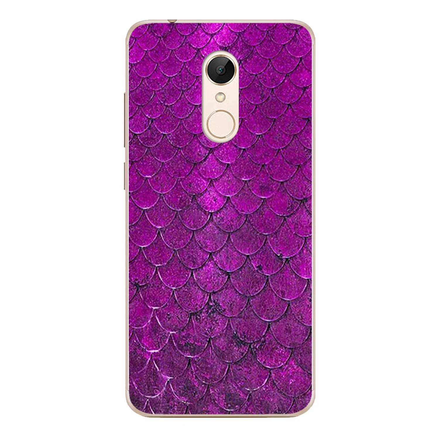 For Xiaomi Redmi 5 Case Cover 5.7&quot Soft TPU Silicone Popular Cute Happy Color Fish Scales Flower Painted Protective Phone |