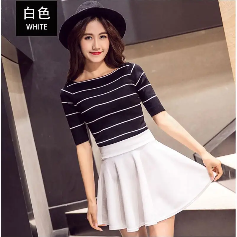 2018 летние модные Свободные юбка Женщины Большие размеры Высокая талия