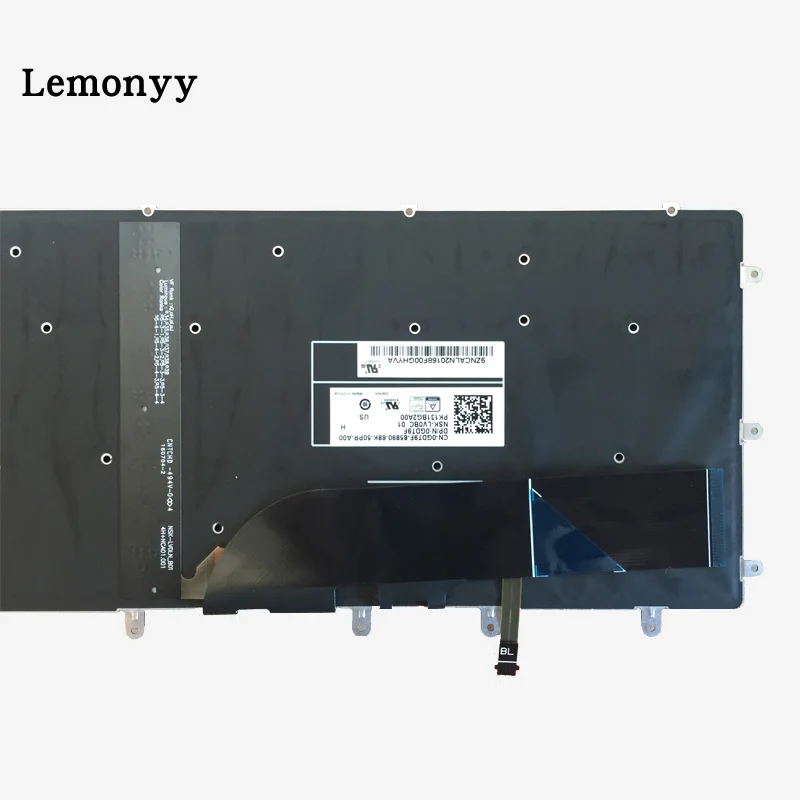 Новая клавиатура США для DELL XPS 15 9550 9560 Клавиатура для ноутбука с подсветкой