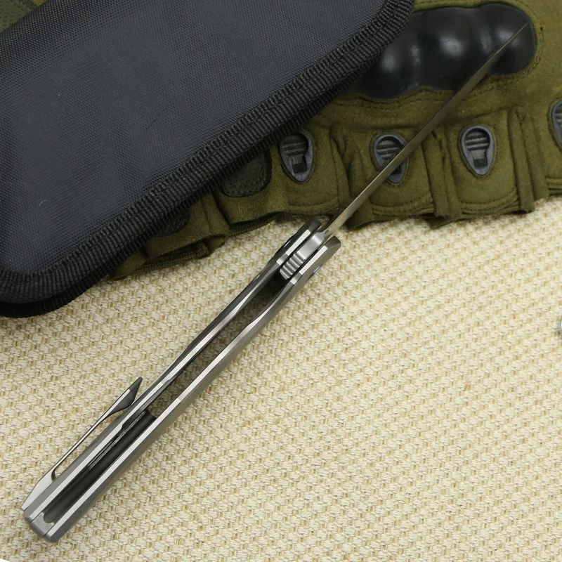 Складной нож TIGEND RUS RFT MRBS D2 лезвие с титановой ручкой тактические охотничьи ножи