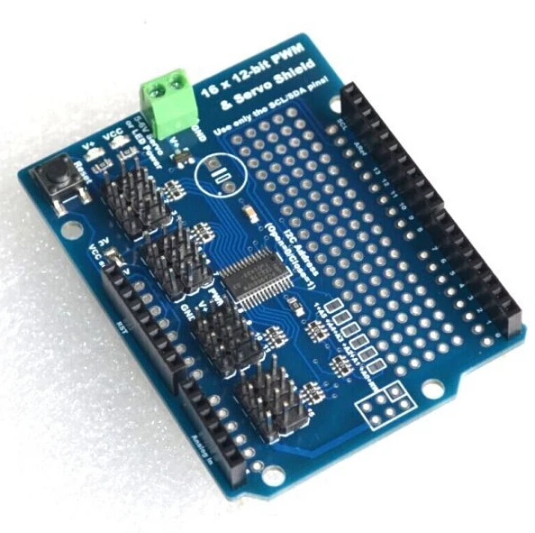 (Adafruit-Compatible)16-Channel 12-bit PWM Servo Driver shield I2C interface 16 Channel | Инструменты