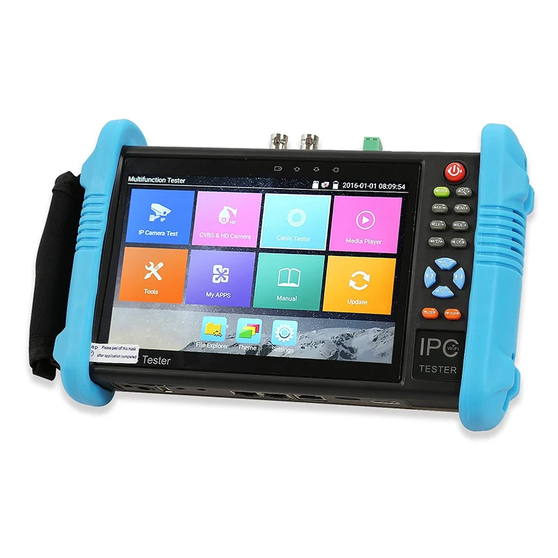 7 дюймовый ручной тестер видеонаблюдения IPC AHD TVI CVI IPC9800 Plus с H.265/H.264 видеодисплей 4K