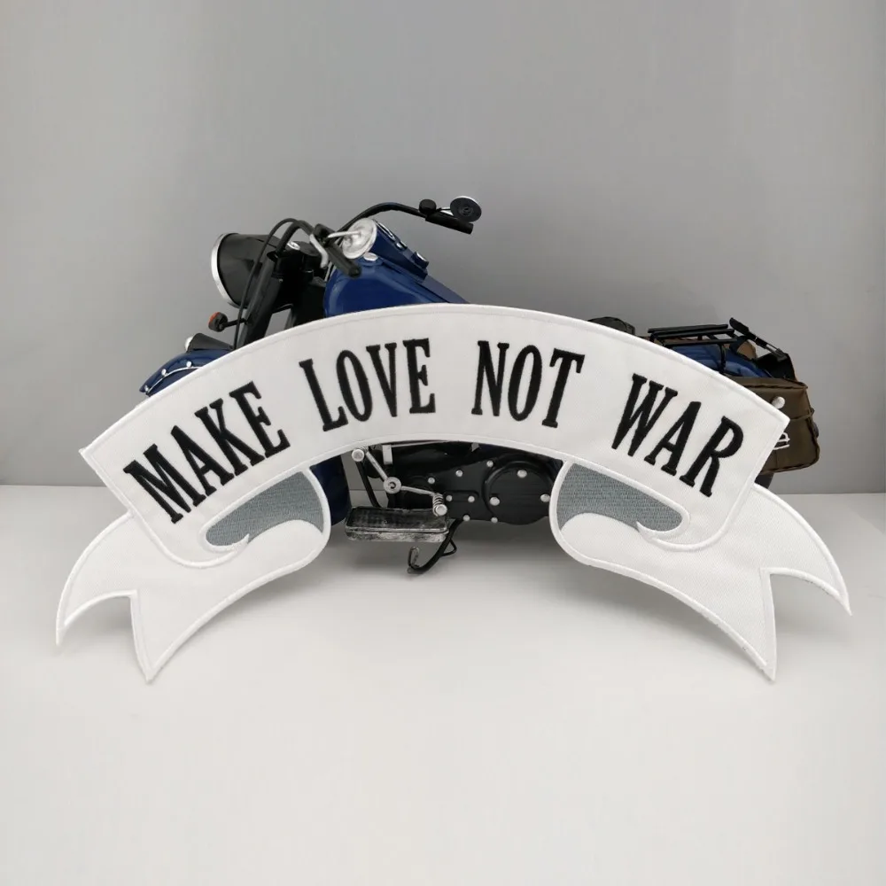 Мотоциклетный жилет Make Love Not War 14 5 дюйма с вышивкой|embroidery patch|war patchvest rocker |