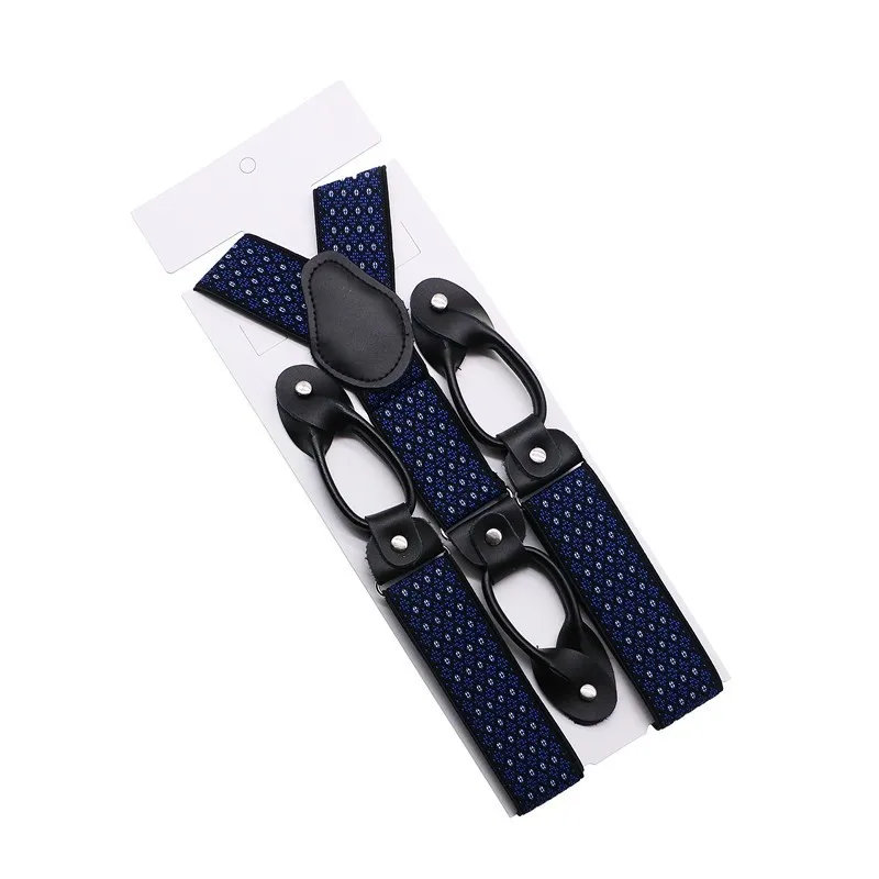 28 120 см с модным узором подтяжки Для мужчин/wo Для мужчин в форме буквы У на спине женские ботинки из натуральной кожи с отделкой пуговицами конец эластичный пиджак-Смокинг Рубашка подтяжки - Цвет: 28